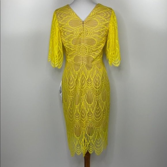 NWT Dress the Population Mia Angel Sleeve Dress - Picture 4 of 8